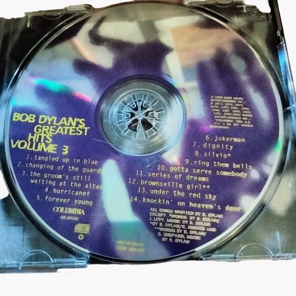 Bob Dylan Vol 3 Greatest Hits Folk Rock 1994 CD - Picture 4 of 6